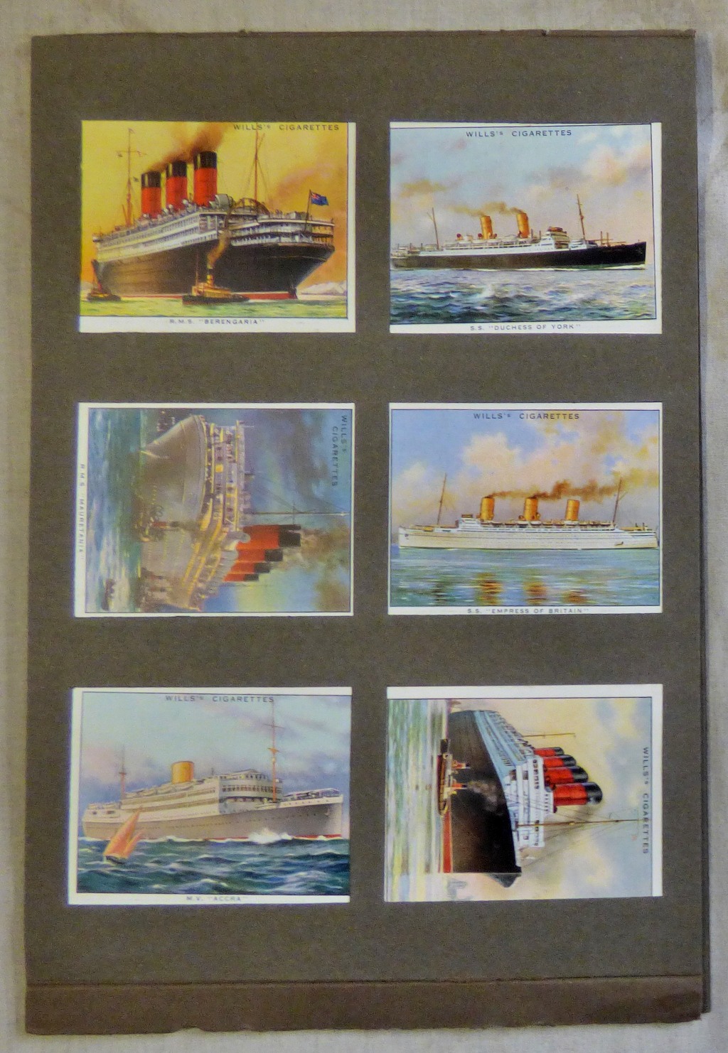 W D & H O Wills Ltd Famous British Liners A Series 1934 set L 30/30 VG/EX