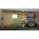 Malawi 2001-2005-Hundred Kwacha, Ref P48a, Grade AUNC, Scarce