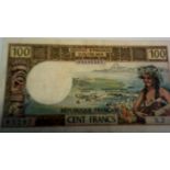 New Hebrides - 1972 - 100 Francs Ref P18a, Grade AVF