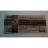 Germany - Democratic Republic - 1979 Five Hundred Marks, Ref: PFX7, Grade AUNC (Foreign Exchange