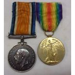 WWI Pair to G37304 PTE.H Brewer-The Queen's regiment, War Medal & Victory Medal