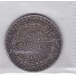 Great Britain 1811-Bank of England -3 shilling bank token,VF,S3769