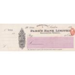 Parr's Bank Limited (Kensington Branch) Mint Order with C/F RO 27/6/98. Black on White Pink Panel.