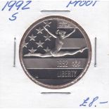 USA-1992-S- Proof Liberty Half Dollar