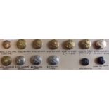 British Royal Air Force Buttons (13) from RFC to modern, many nice variants including the RAF