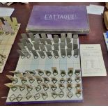 L'Attaque-(H.P. Gibson + Sons Ltd) The great game of military tactic 1925, board, box (lid detached)