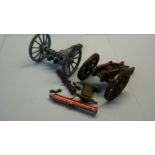 Toys (2) Metal Cannons-good condition