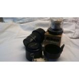 Camera Lenses (3) Nikon EL-Nikkor 50mm F/2.8 in original box (new) pentax-A-in original box case-