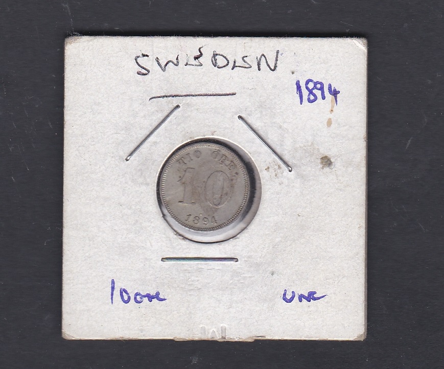 Sweden 1894 EB-10 Ore, KM755, UNC