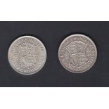 Great Britain 1936-Half Crown, BUNC-choice-Great Britain 1940-Half crown, BUNC-choice