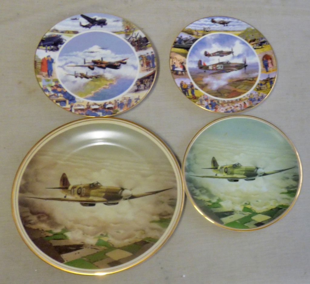 Plates-Royal Doulton Plates(4) - Limited Editions include Against all Odds No.197A - In The Course