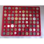 Mixed range Foreign and British minors on a tray (80) (tray not included) (80) some silver