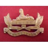 British Victorian Gloucestershire Regiment Pouch Badge; a large Badge (brass, lugs). Scarce