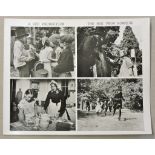 Scene Photographs from The Man From Nowhere, four on a 10" x 8" sheet. The scenes are described on