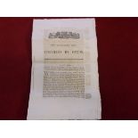 George III Parliamentary Act concerning the Royal Marines, 22nd March 1806 - An act for the