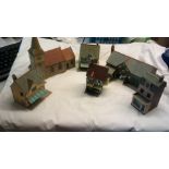 Model Railway OO Buildings (6) all in excellent condition (made of Card)
