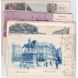 Netherlands 1898-1901-ten early used cards includes S'Gravenhage, Scheveningen, Nijmegen, Ostende,