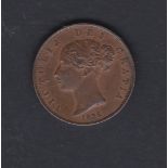 Great Britain 1838-Cictoria Halfpenny GVF,S3949