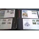 Isle of Man - A clean cover album and ship case of earlier FDC's and presentation packs, includes