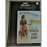 Metal Wall Plaque-Nostalgic Classic-"For a Healthy Happy Job' -Join the Women's Land Army