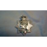 Royal Irish Regiment Officers sweetheart bade, unusual design with rhinestones inset, anodised