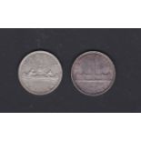 Canada 1939-Dollar and 1965 Dollar VF or better (2)