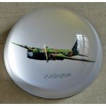 Limited Edition - Crystal paperweight with coloured Wellington Aircraft