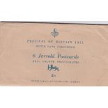 1951-Festival of Britain set of (6) colour authorised postcards by Jarrolds with official wrapper