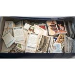 Cigarette cards & Trade cards loose in shoebox 1050 kg