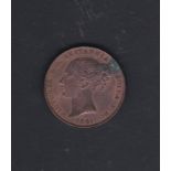 Jersey 1861-1/3 Shilling, almost full lustre, obv carbon spot