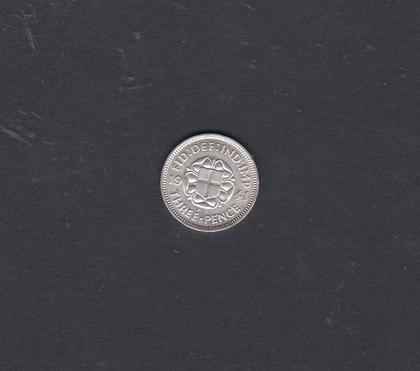 Great Britain 1941-Silver Three Pence, BUNC choice