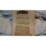 George III Act of Parliament concerning the Late Artur Lord Viscount Kilwarden, 14th July 1804 -