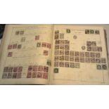 An Antique SENF Stamp Album in unusually fine condition, few scattered ranges (USA etc) An