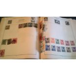 Collection in a 1930's SG green strand album with issues up to 1940, useful ranges of KGVI - (100'