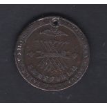 Token-Sheffield penny Token-Dine, holed for suspension