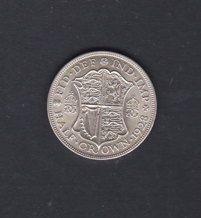 Great Britain 1928-Half Crown, BUNC