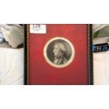 Print - Nelson Engraved by A.Easto from an original miniature. Nice item.