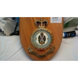 British Army Air Corps 655 Squadron wooden plaque.