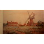 Water Colour Painting-by Walter Dexter at Blundeston 1907-framed 16.1/2 x 19.1/2