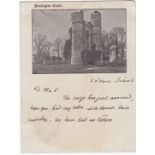 Donnington Castle - 1899 Court Card-used Bexhill to Stockport