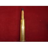 French WWII 25mm Hotchkiss Armour Piercing Round for Anti Tank Guns. Black painted tip.