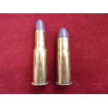 British Victorian 'Kynoch' Big Game Rounds (2) 577/450 and 577.S with lead bullets. Fantastic