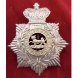 1st Battalion Hampshire Regiment Officers Helmet Badge 1881-1914 K&K: 287 backing plate QVC. (