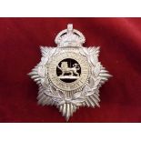 Royal Lancaster Regiment - The 1st Volunteer Battalion WWI Officers Helmet Badge 1902-1914 KC. (