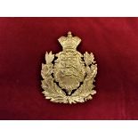 Duke of Lancaster's Own Yeomanry c.1851 An Officer's gilt Helmet-Plate Centre, A gilt plate with a
