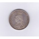 Great Britain 1887-Jubilee half crown, near EF