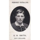 Taddy & Co Prominent Footballers (No Footnote)1907 New Zealand G W Smith g/vg