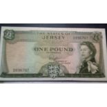 Jersey 1963- £1 Green, R.N Padgham, Pick 8a VF