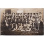 Postcard-Girl Guides-fine 1918 Good Friday of a full group of some 40 guides superb