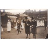 Postcards-Norwich-Dine early RP by Swain Norfolk + Norwich Hospital. Nurses lined for inspection